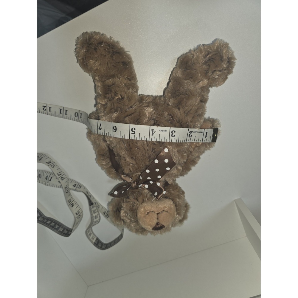 Ganz Brown Plush Teddy Bear with Polka Dot Bow – 11" Soft Stuffed Animal Toy - Picture 10 of 10